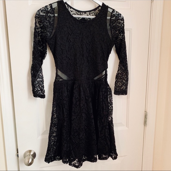 abercrombie black lace dress Abercrombie & Fitch | Dresses | Abercrombie Womens Black Lace Dress S